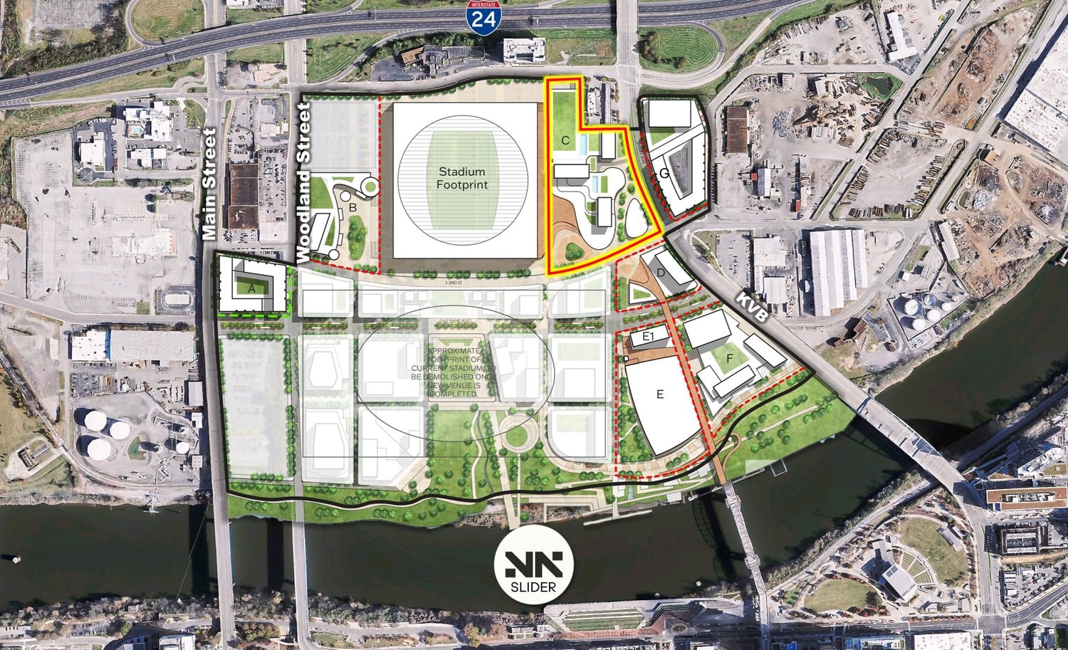 New Eastpoint Renderings Released Next To New Stadium In East Bank Nashville. – CITY NOW NEXT