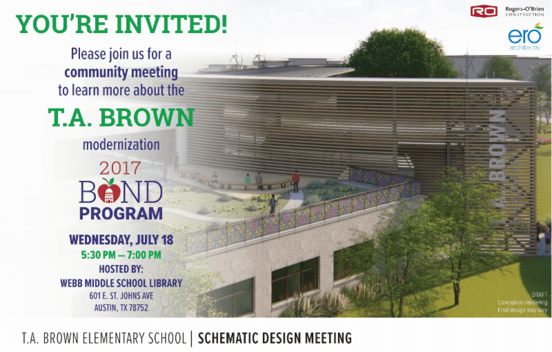 New TA Brown Elementary Facility / Nueva instalación de la ...