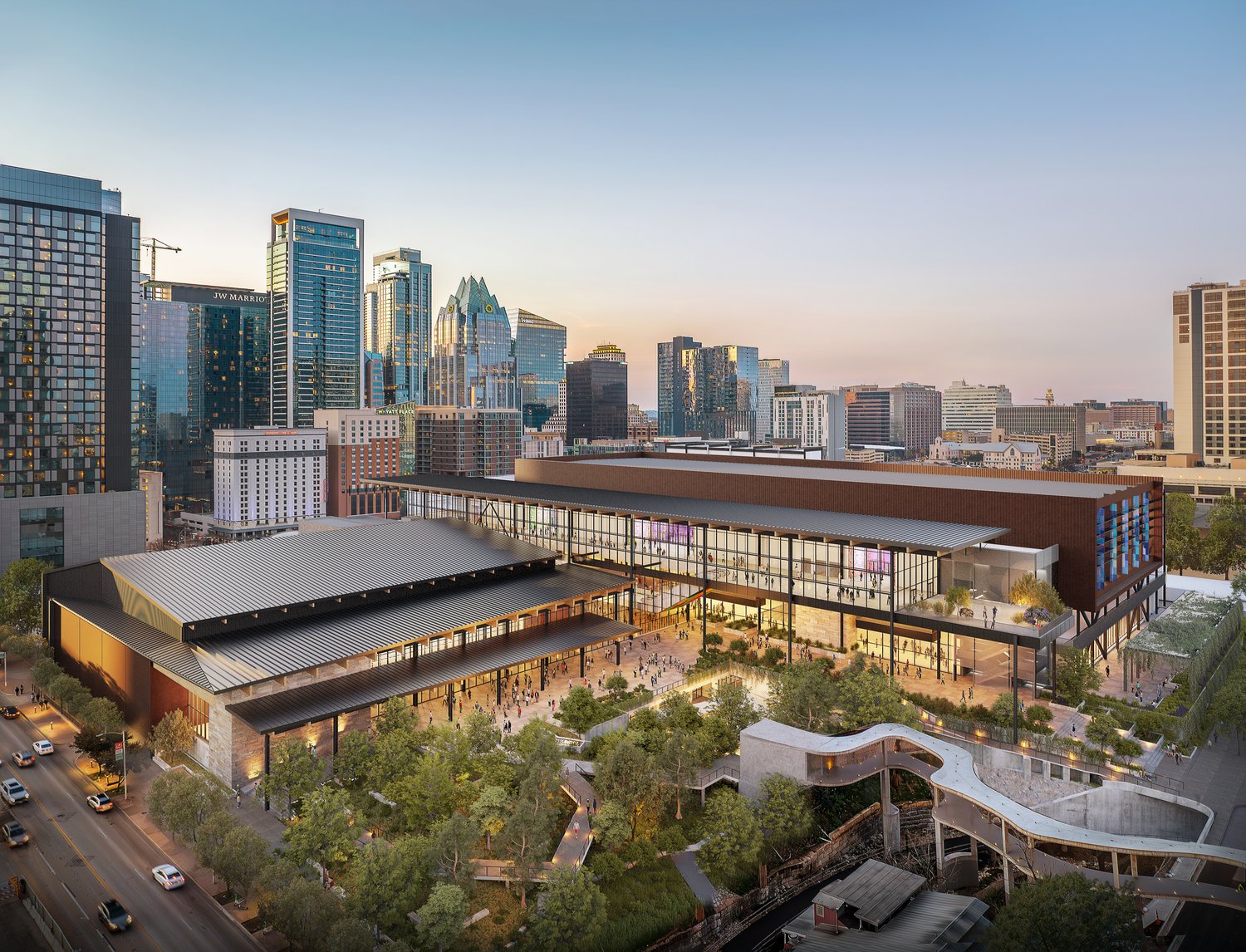 Newly released renderings show the Austin Convention Center's ...
