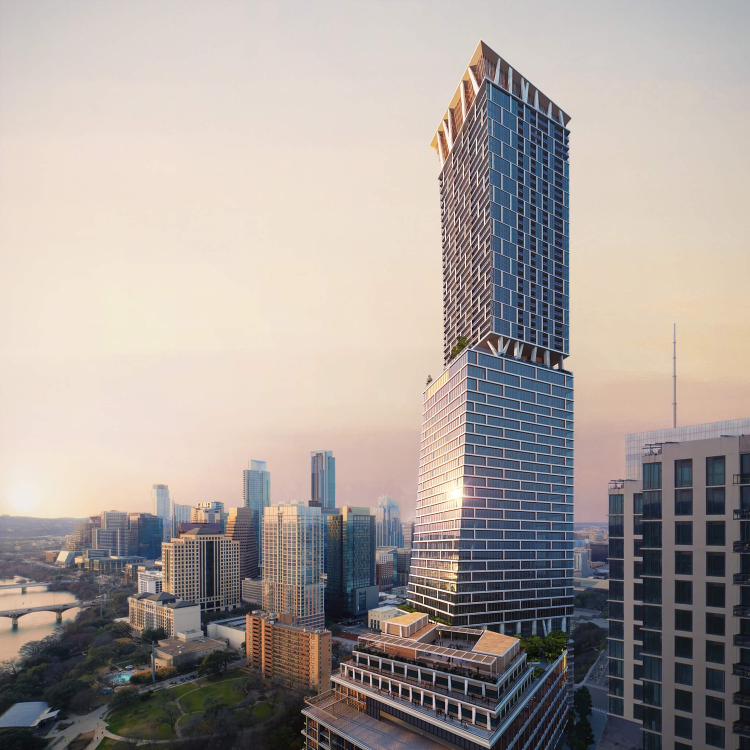 KPF reveals design for Texas's future new tallest tower