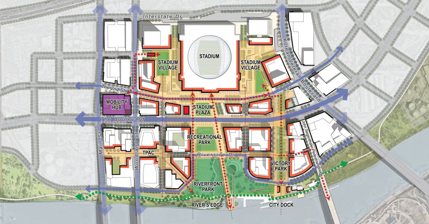 Nashville Moves Apace to Remake its East Bank - Perkins Eastman