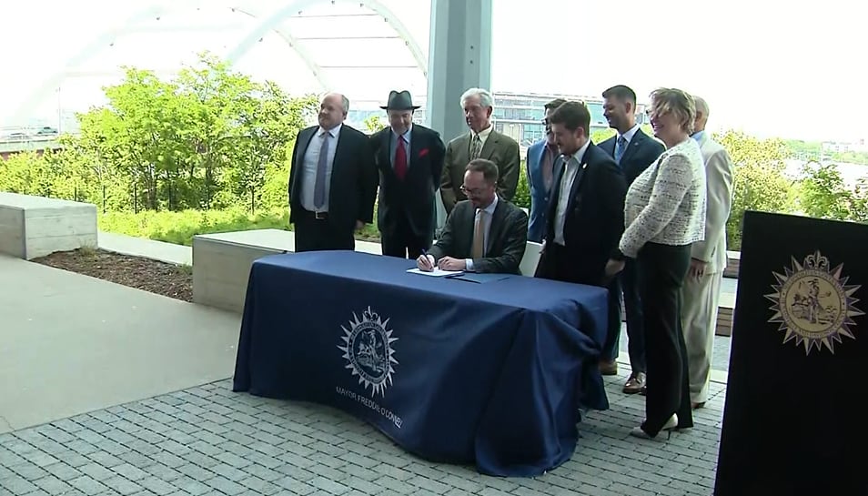 Nashville mayor signs East Bend rezoning legislation into law