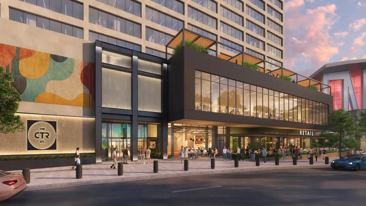 The Center Atlanta downtown building, CNN tower - e-architect