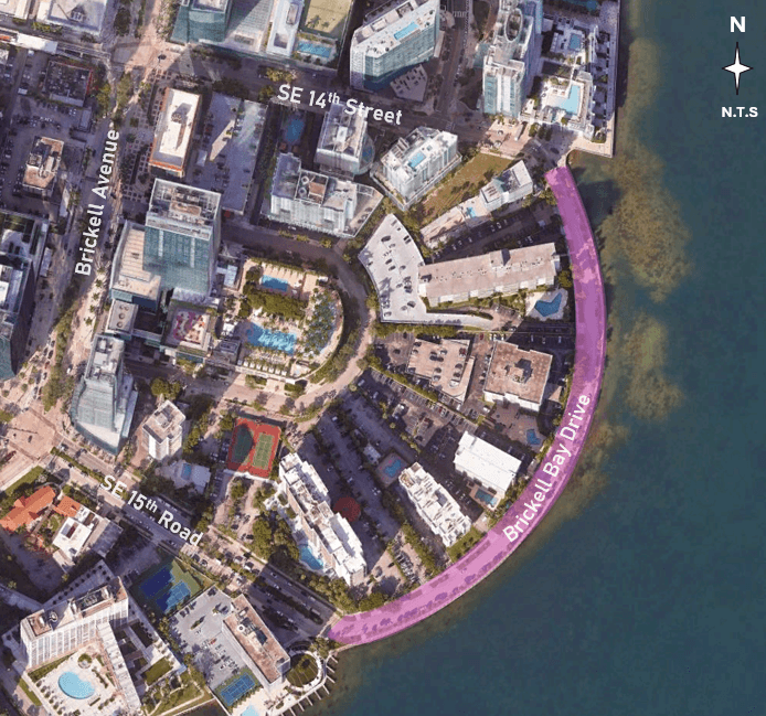Brickell Bay Drive Seawall & Resiliency Improvements - Miami