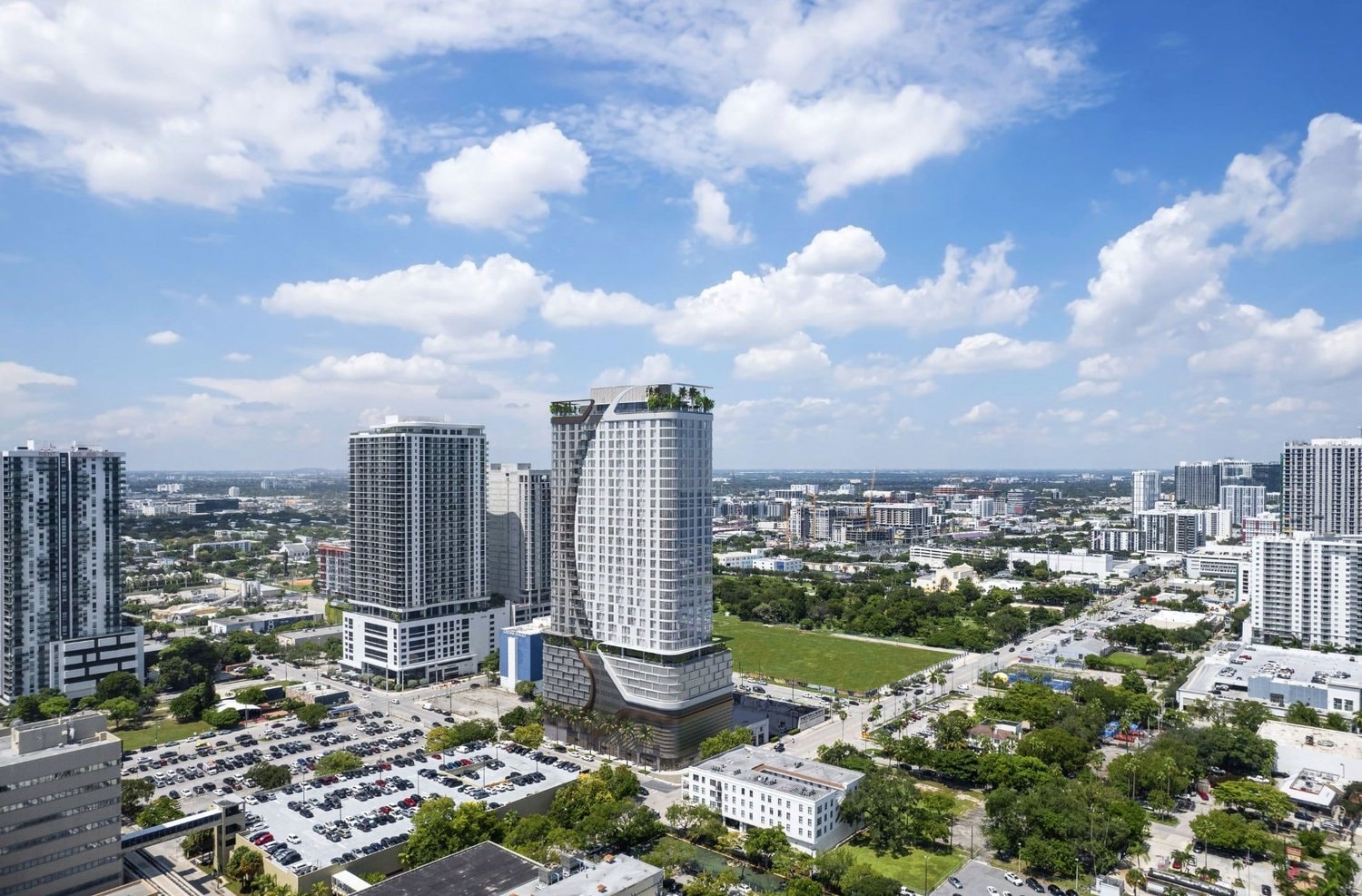33-Story 1600 Edgewater Tower Proposed in Miami, Set for UDRB ...
