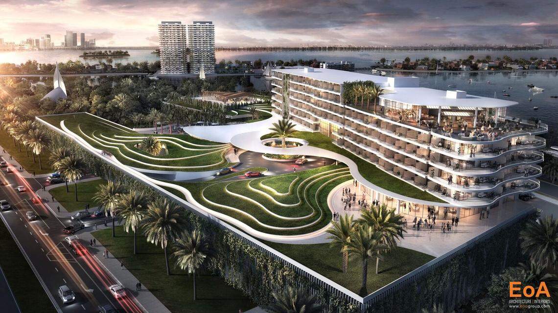 Jungle Island's owners submitted a hotel design to the city ...